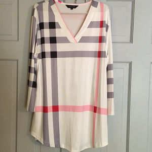 New~Tunic Style Stripe Top